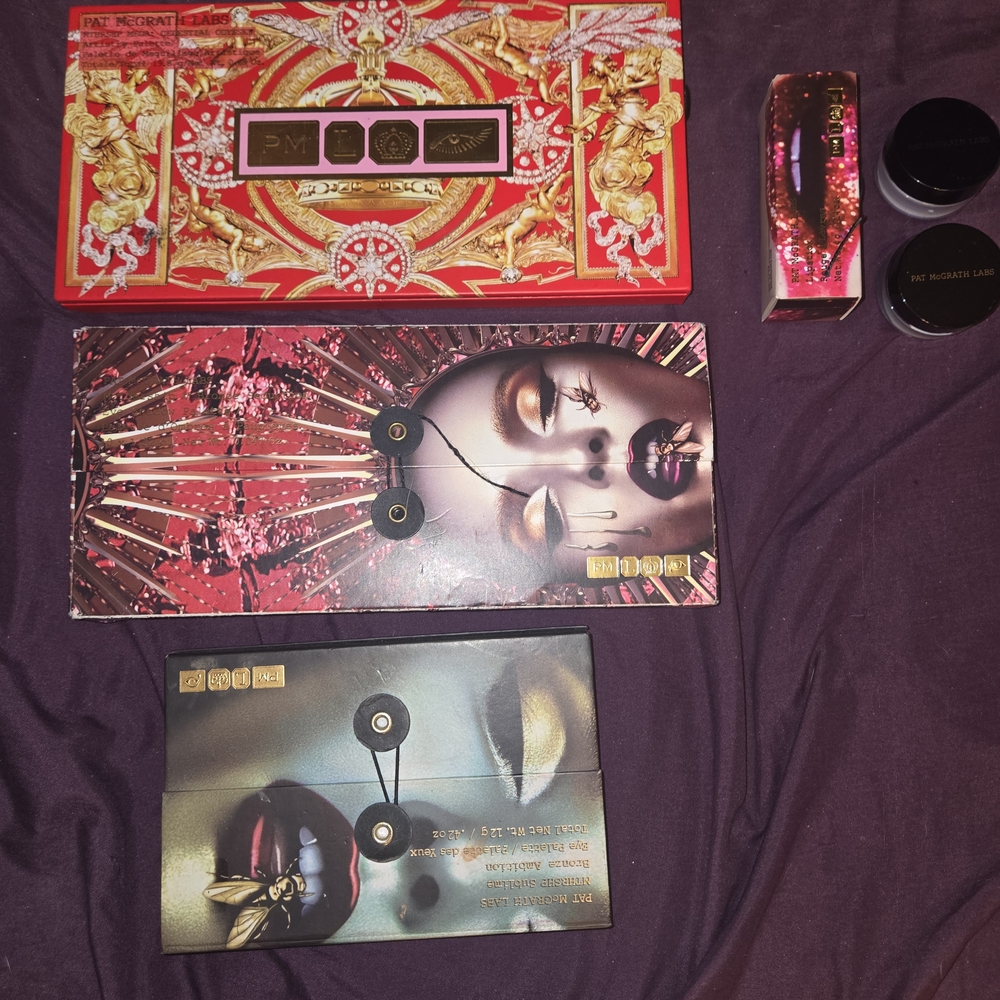 Pat McGrath Luxurious Eyeshadow Collection.  - Red, Gold, Black